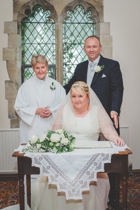 A wedding photo